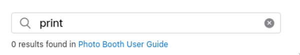 Search results for ‘print’ on the user guide
